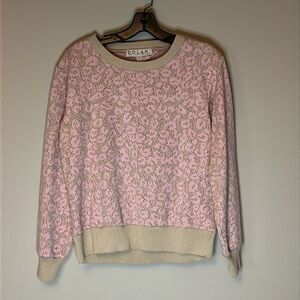 NWT Anthropologie Dolan Left Coast Leopard Cut-Out Pullover‎ Size Medium